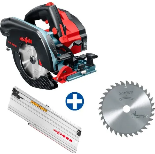 Mafell Handheld Circular Saw K 65 18M bl in T-MAX with guide rail and saw blade