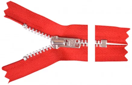 YKK Zip Aluminium 12cm 4mm Red